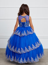 Girls Pageant Flower Girl Special Occasion Ruffle Dress With Lace